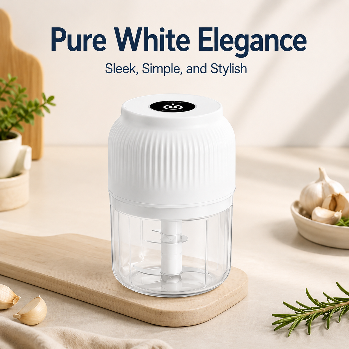 🔥 LAST DAY—BUY 2 GET 1 FREE 🔋 Mini Electric Food Chopper – USB RECHARGEABLE 🌶️🧄