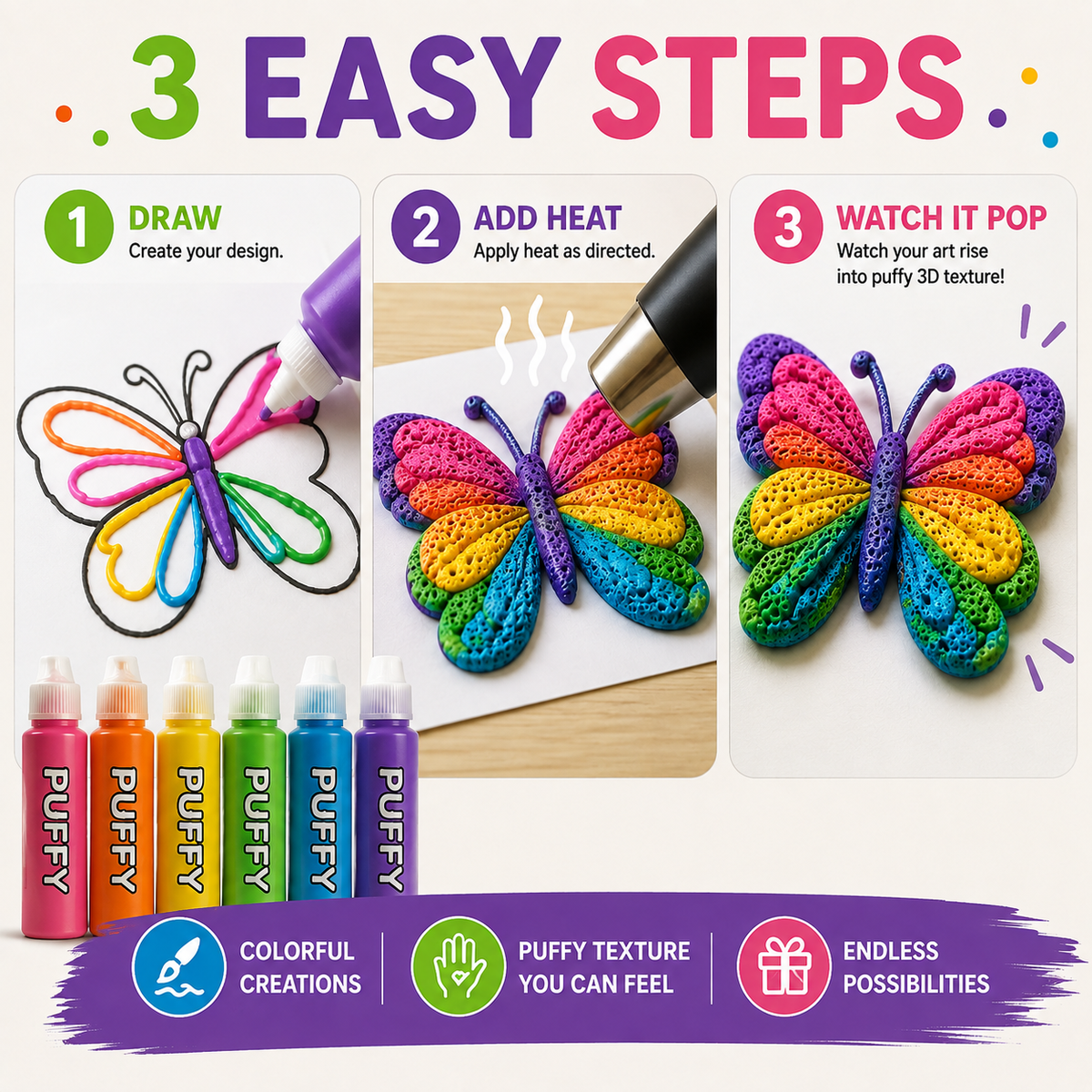 🪄3D Printing Bubble Pen – Turn Flat Drawings Into Touchable 3D Art🪄