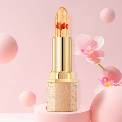👄Crystal Flower Temperature Color Change Jelly Lipstick